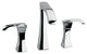 Lady Widespread Lavatory Faucet With Lever Handles, Chrome