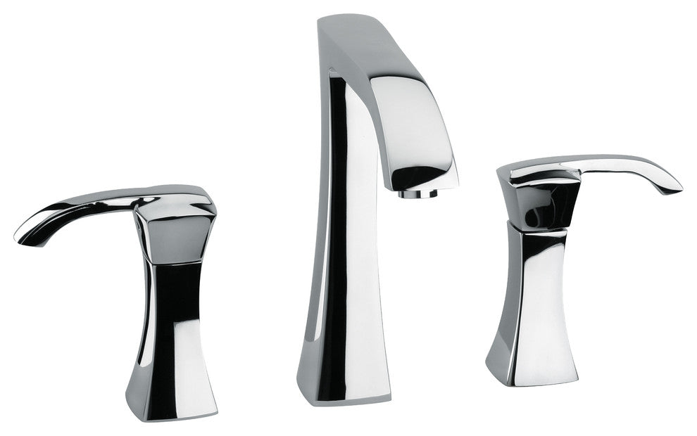 Lady Widespread Lavatory Faucet With Lever Handles, Chrome