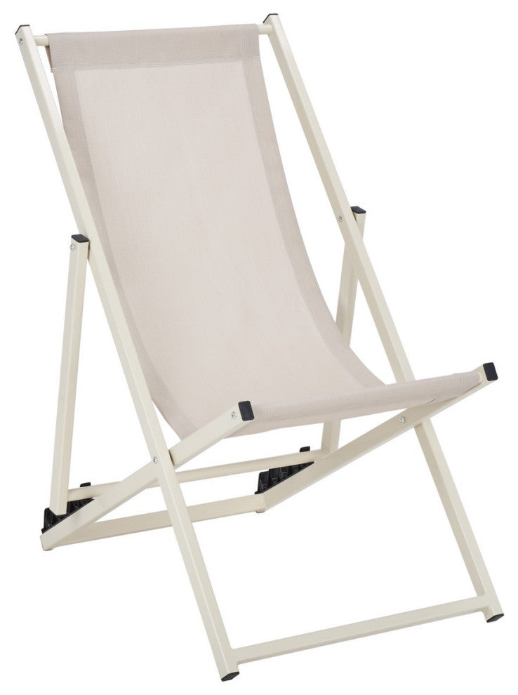 Safavieh Outdoor Breslin Set of 2 Sling Chairs Beige