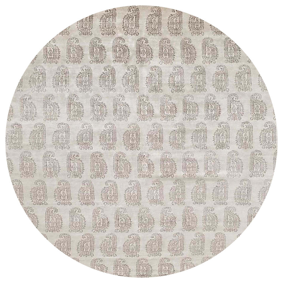 Ahgly Company Indoor Round Mid-Century Modern Area Rugs, 5' Round
