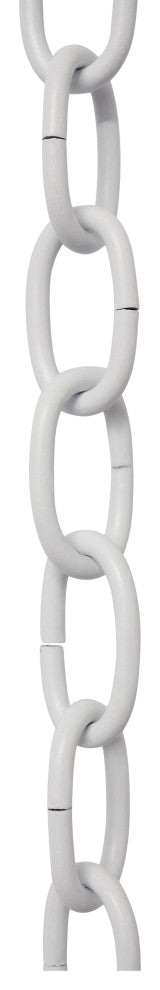 RCH Hardware Steel Standard Link Chandelier Chain, 3', White, U25