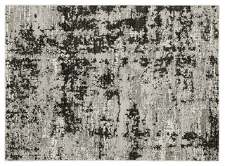 Oriental Weavers Caravan Gray and Black 9'10"x12'10" Indoor Rug