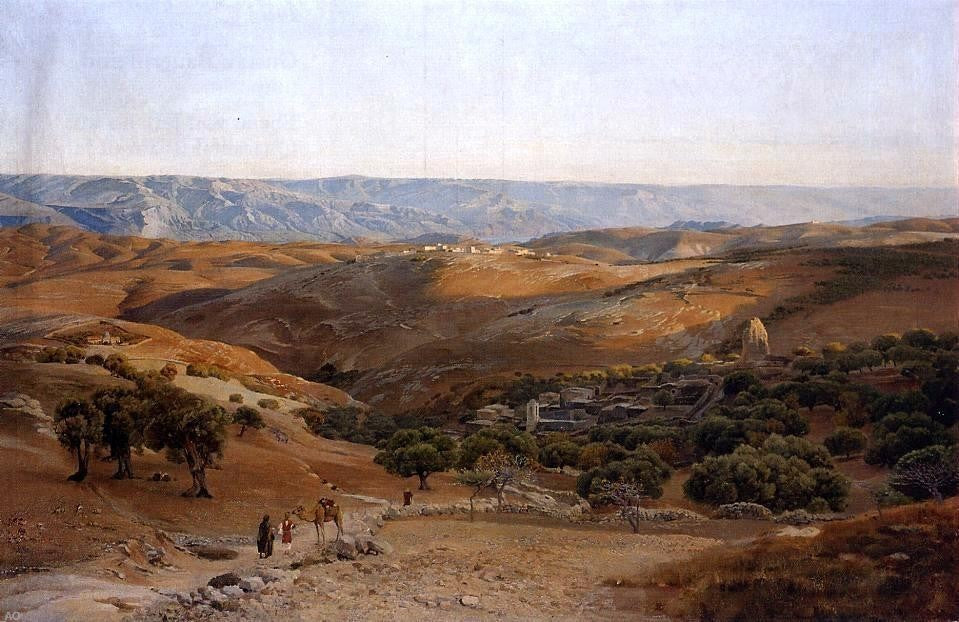 Gustav Bauernfeind Mountains of Moab Seen from Bethany Wall Decal