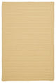 Simply Home Solid H833 Pale Banana Indoor/Outdoor Area Rug, Rectangular 2'x6'