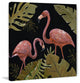 "Flamingos Sweetheart I" Painting Print on Wrapped Canvas, 32"x32"