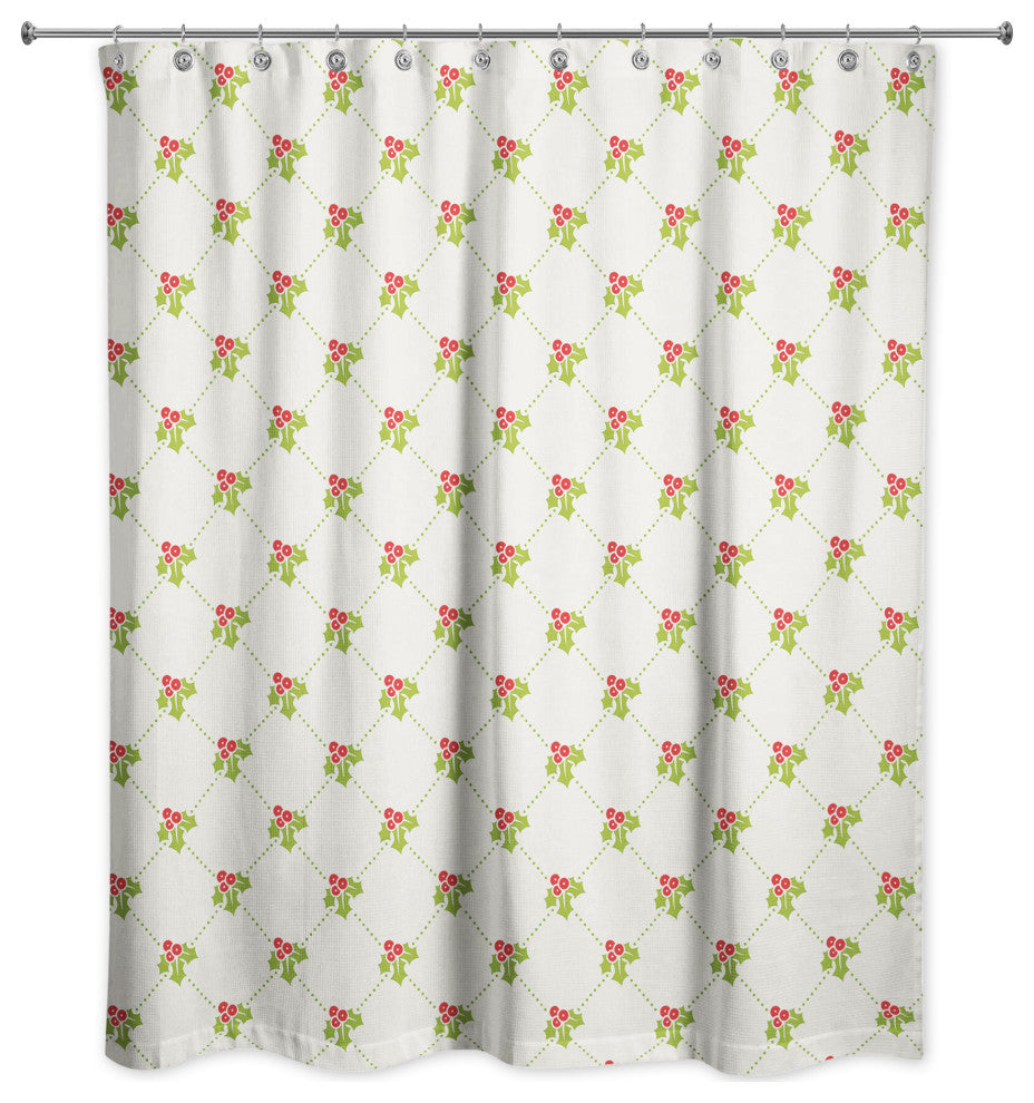 Holly Diamond Pattern 1 71x74 Shower Curtain