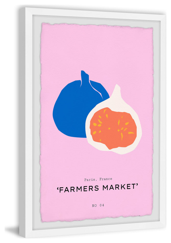 "Farmers Market No 04" Framed Painting Print, 12x18