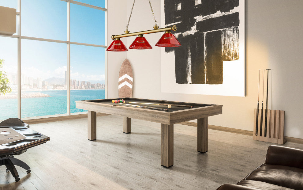 Zlite 2306-3RB-ARBG 3-Light Billiard, Burgundy