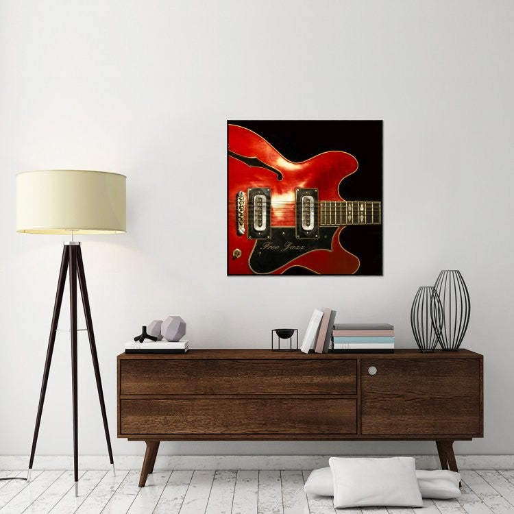 "Free Jazz" Framed Canvas Giclee by Steven Hill, 37x37"