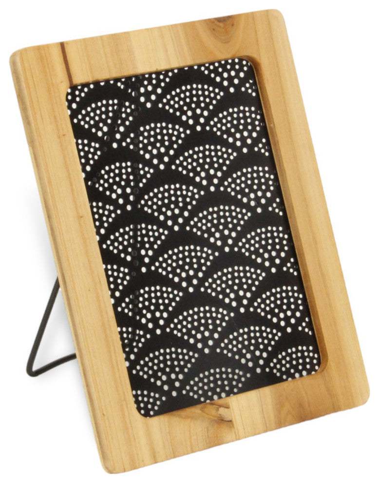 Merridew Wood Framed Metal Earring Hanging Table Easel