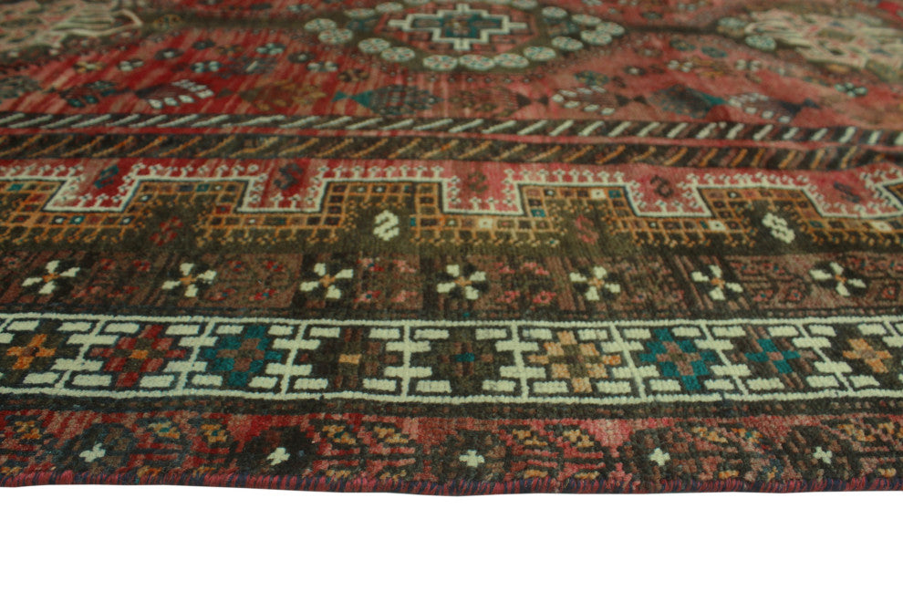 Fine Vintage Distressed Brisenia Rust Rug