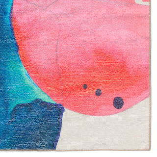 Sonic Powerloomed Indoor Abstract Pink/Multicolor Area Rug 9'X12'