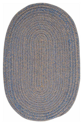 Softex Check CX25 Blue Ice Check Traditional Area Rug, Round 12'x12'