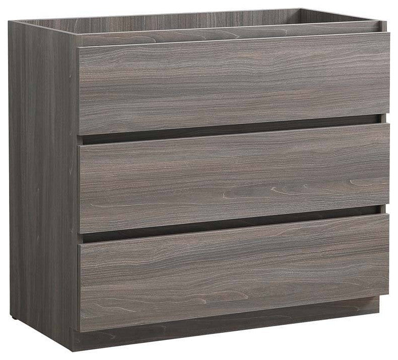 Fresca FCB9342MGO Lazzaro 42" Gray Wood Free Standing Modern Bathroom Cabinet