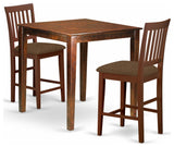 3 Pc Counter Height Table-Square Gathering Table And 2 Stools