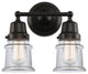 Innovations 623-2W-BK-G182S 2-Light Bath Vanity Light, Matte Black