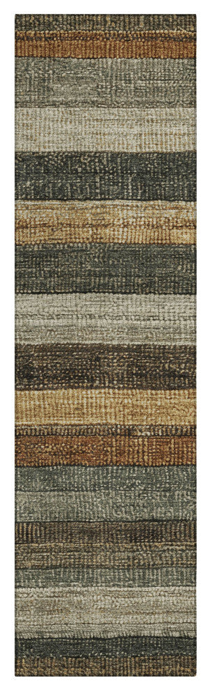 Machine Washable Indoor/Outdoor Chantille ACN1865 Khaki 2'3" x 7'6" Runner Rug
