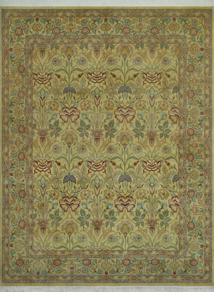 Pak-Persian Darylene Gold/Green Rug, 7'11x10'1