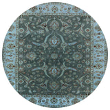 Ahgly Company Indoor Round Mid-Century Modern Area Rugs, 4' Round