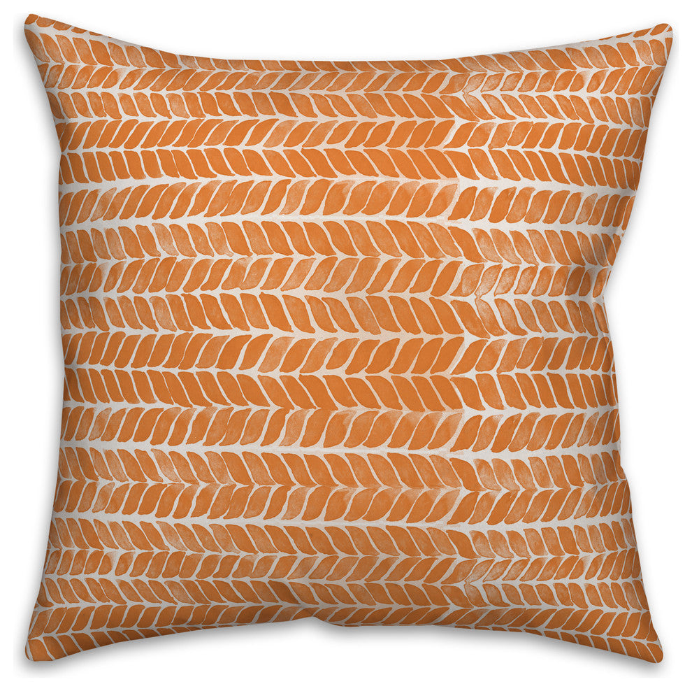 Autumn Herringbone 20"x20" Throw Pillow Cover
