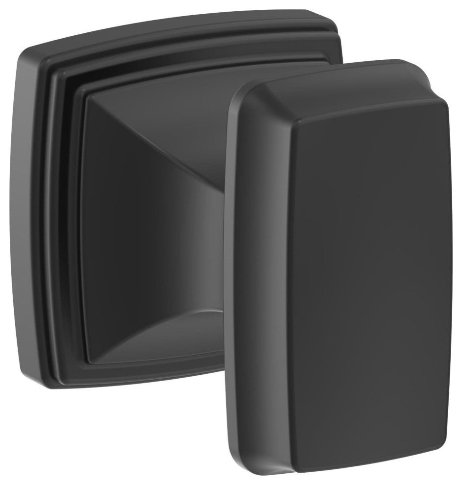 Revitalize Traditional Single Robe Hook, Matte Black