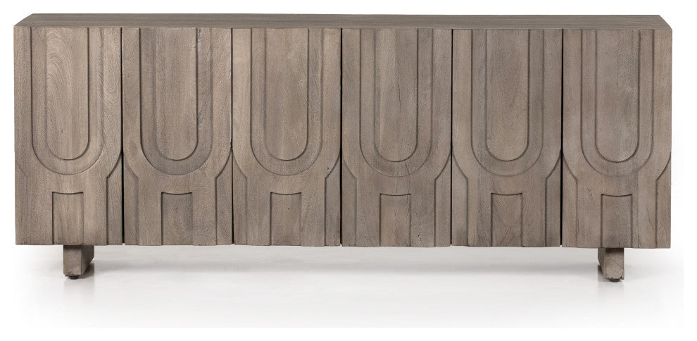 Rivka Media Console-Aged Grey
