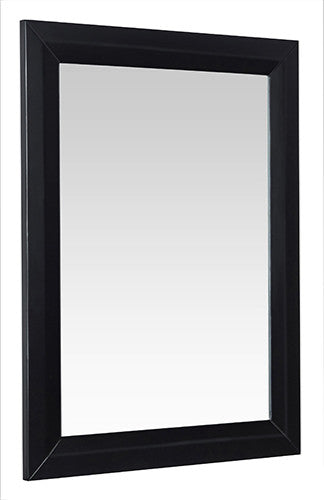 Transitional Framed Mirror, Black Onyx, 28"