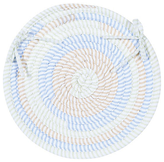 Colonial Mills Chair Pad Ticking Stripe Rect Starlight Chair Pad