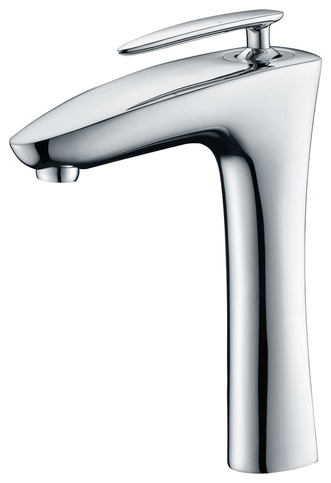 ANZZI Accent Series Deco-Glass Vessel Sink with Crown Faucet