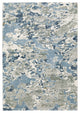 Emery Marble Grey/Blue Indoor Area Rug, 6'7" x 9'6"