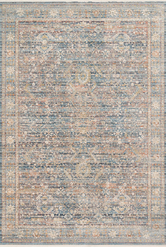 Blue Rust Polyester Claire Area Rug by Loloi, 11'6"x15'7"