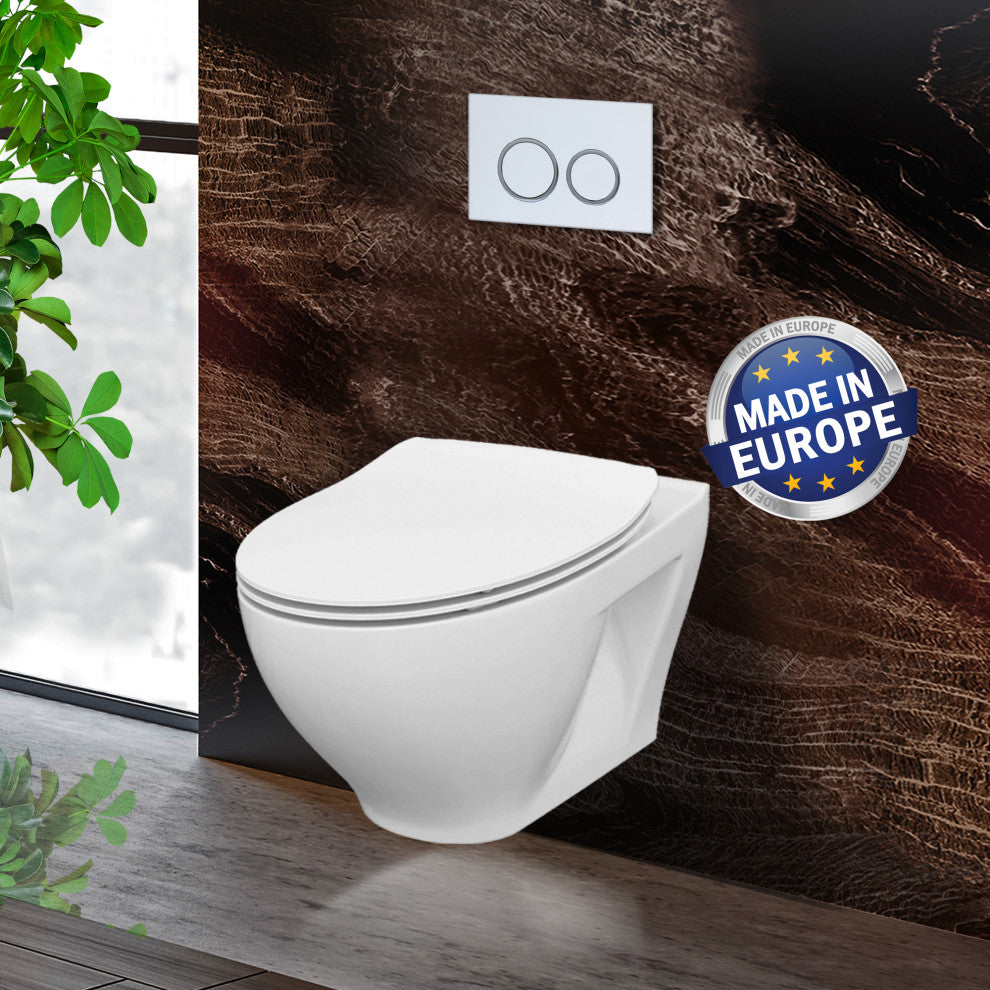 Fine Fixtures Vogue Wall Hung Toilet Bowl, Bowl