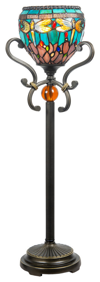 Dale Tiffany TB21016 Briar Dragonfly, 1 Light Buffet Lamp-29 In and 9