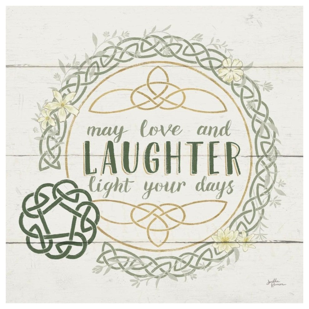 "Irish Blessings III" Digital Paper Print by Janelle Penner, 38"x38"