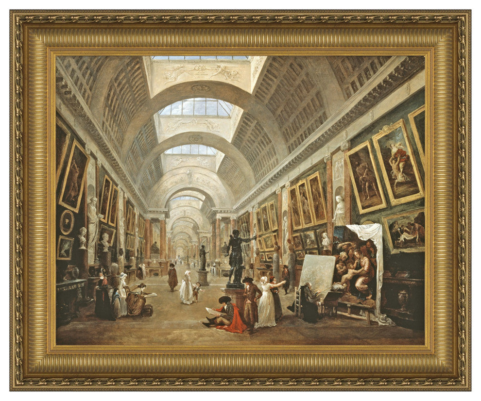"Project For the Grand Gallery" Stretched Canvas Replica, 35"x29"