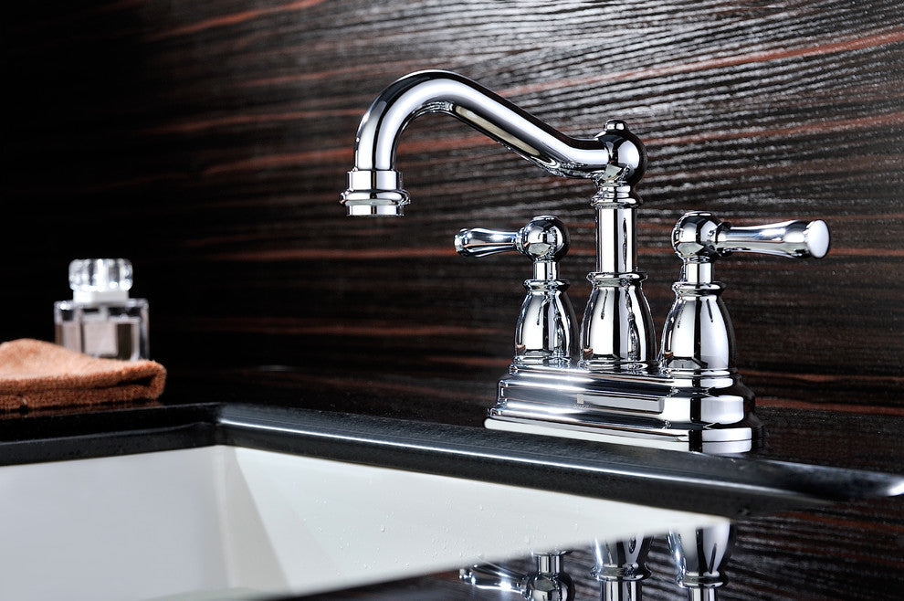 ANZZI Edge Series 4 in. Centerset 2-Handle Mid-Arc Bathroom Faucet