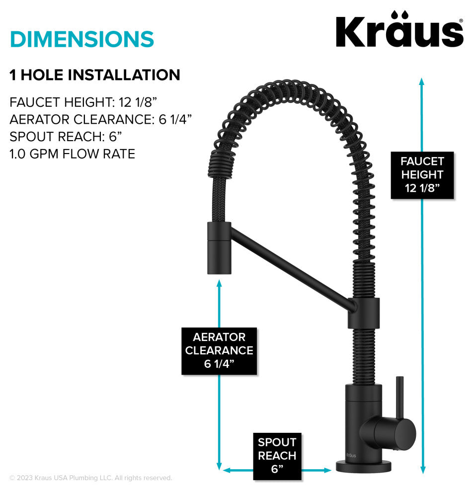 Bolden Commercial Style Pulldown Kitchen Faucet and Water Filter Faucet MB