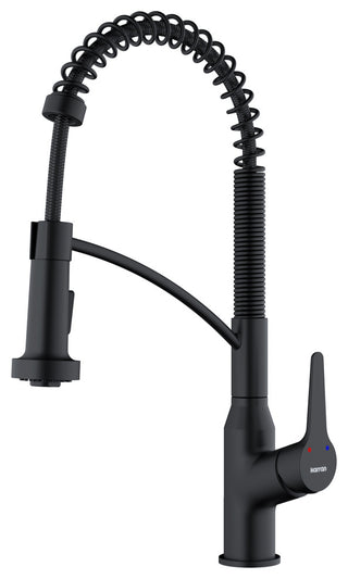 Karran Single-Handle Pull-Down Sprayer Kitchen Faucet, Matte Black