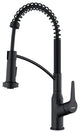 Karran Single-Handle Pull-Down Sprayer Kitchen Faucet, Matte Black