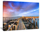 "Abandoned Wooden Pier and Blue Sky" Sea Bridge Wall Artwork, 40"x30"