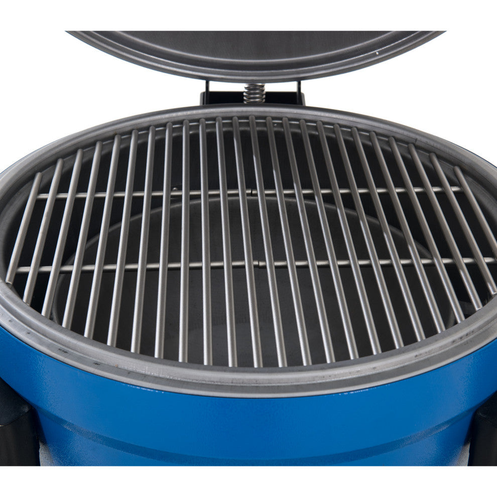 AmberCove 20 Inch BBQ Portable Charcoal Grill with Smoker, Removable Grate