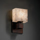 Alabaster Rocks! Aero, Wall Sconce, No Arms, Rectangle, Bronze, LED