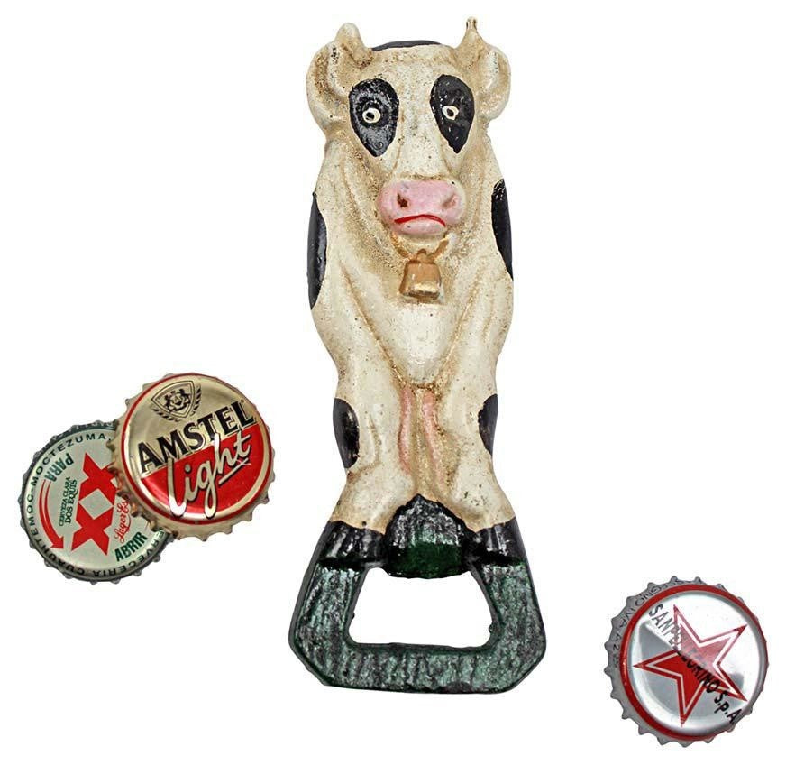 Moo Likes The Brew: Cow Cast Iron Bottle Opener