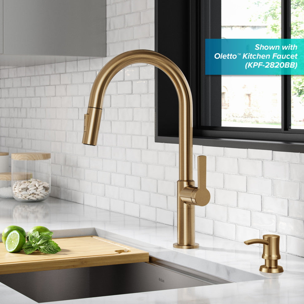 Soap Dispenser, Brushed Brass