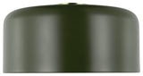 Malone 1-Light Flush Mount, Olive