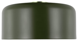 Malone 1-Light Flush Mount, Olive