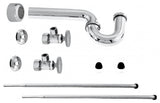 Standard Pedestal Lavatory Kit With Round Handles, Polished Chrome