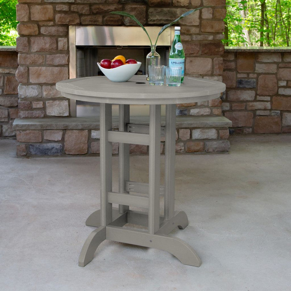 Round Counter-Height Dining Table, 36'', Harbor Gray