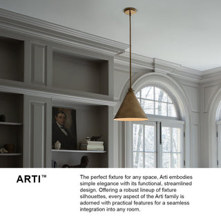 Hinkley Arti 14.5" Medium Pendant Light, Black