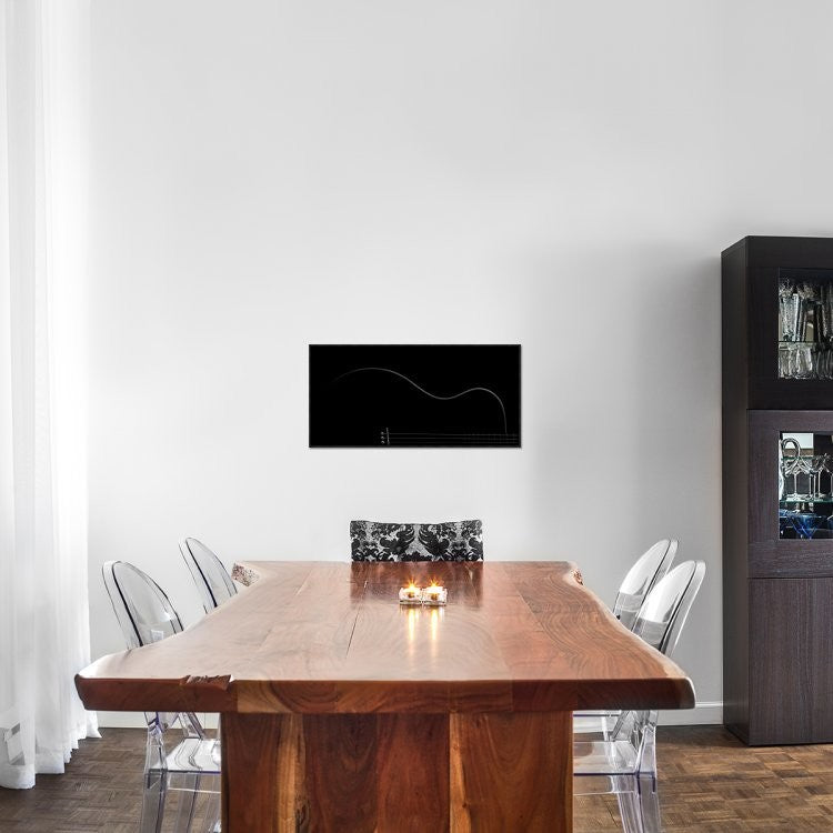 "Curves" Framed Canvas Giclee by Nadav Jonas, 31x15"